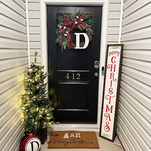 Christmas Stencils for Painting on Wood Crafts Large Holiday Winter Xmas Merry Christmas Stencil Reusable for Adult Ornament Paint Card Wall Porch Sign Glass Fabric Door (9 Christmas Sign)