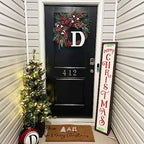Christmas Stencils for Painting on Wood Crafts Large Holiday Winter Xmas Merry Christmas Stencil Reusable for Adult Ornament Paint Card Wall Porch Sign Glass Fabric Door (9 Christmas Sign)