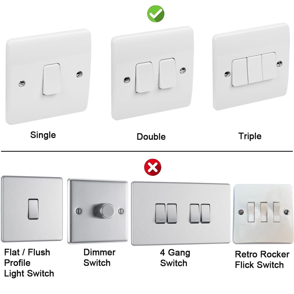 Mydome Light Switch Timer – Police Approved Retro Fit Timer Switch - A No Wiring Home Security Lighting & Burglar Deterrent