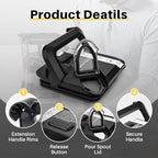 Blender Lid Replacement Compatible with Ninja BL660 BL770 Series, 72 OZ Models New Model Pitcher Blender Top Lid Cover Part with Rim Extension Blenders Accessories