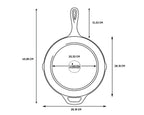 Lodge 10.25 Inch Cast Iron Pre-Seasoned Skillet – Signature Teardrop Handle - Use in the Oven, on the Stove, on the Grill, or Over a Campfire, Black