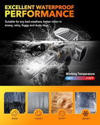 OXILAM Newest 9012 Bulb, 30000 Lumens 800% Brighter, 6500K White Hir2 Halogen Replacement, 60000 Hours Lifespan, IP68, Plug and Play, Pack of 2