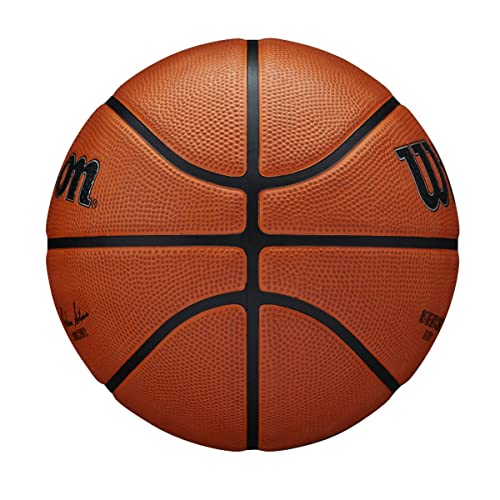 WILSON NBA Authentic Series Basketball - Outdoor, Size 6 - 28.5",Brown