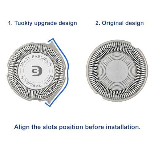 SH30 Replacement Heads for Philips Norelco Series 3000, 2000, 1000 Shavers and S738 Click and Style, Blades for Philips S1560 Shaver, SH30 Blades