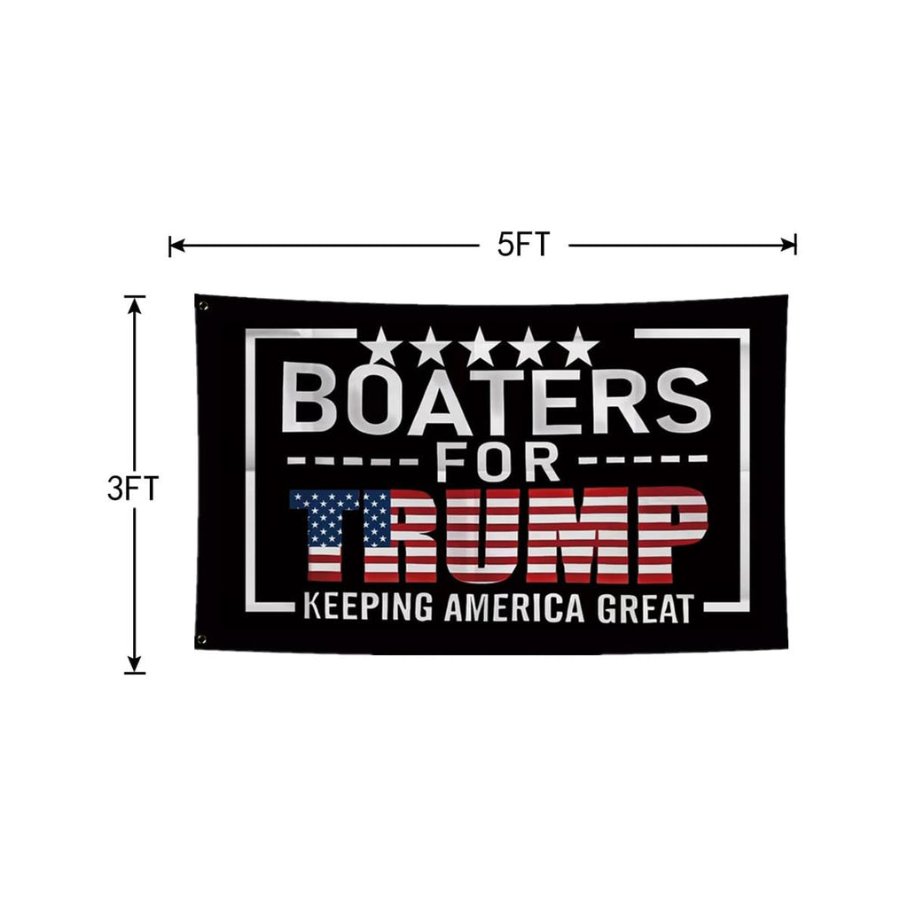 JOLCAHEU Double Sided Boaters for Trump Flag 3x5FT President Trump Flag,Keeping America Great Flag with 2 Brass Grommets,Sturdy Polyester.