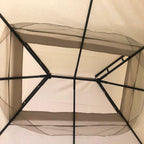 Garden Winds Custom Fit Replacement Canopy Top Cover Compatible with The Mainstays Easy Assembly MSD236247917053 10' x 12' Gazebo - Upgraded Performance RipLock 350 Fabric - Beige