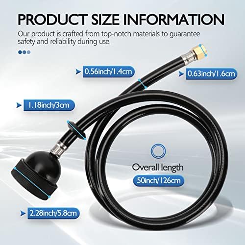 LukLoy UPC Certified Salon Shampoo Bowl Sprayer Head with Black Rubber Hose, Professional Salon Sink Replacement Part for Salon Barber Shop Spa, 1/4" Thread