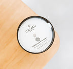Calyan Wax Soy Wax Candle, Oakmoss & Amber Scented Candle for The Home | Premium Candle with Essential Oils | 10.2 oz 50 Hour Burn | Soy Candle in Black Jar, Gift for Men