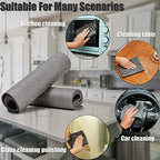 KTT Thickened Magic Cleaning Cloth,Reusable Microfiber Cleaning Cloth.Lint Free Cloth for Home,Window,Mirror Glass and Cars.(12" x 16",5 Pack)