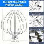 Mixer Whisk Attachment for Kitchenaid Stand Tilt-Head Wire Whip Accessories