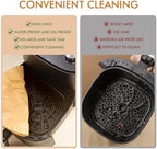Air Fryer Paper Liners for Ninja, 100Pcs Air Fryer Liners Disposable Non-stick Parchment,Oil-proof Air Fryer Accessories for 3-5 QT Air Fryer, Microwave, Round,6 inch