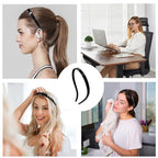 BIKCZEWIN 3PCS No Pressure Headbands for Women with Teeth No Headache Comfortable Hair band Plastic Fashion Skinny Loop Hair Accessories for Glasses Wearers