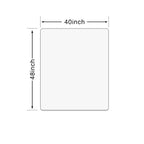 Lociciwayo Desk Chair Mat for Hardwood Floor, Plastic Floor Protector Mat with Non-Slip Texture, Rectangle Hard Floor Computer Chair Mat with Milled Edge (40"x48" inch)