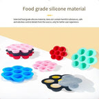 Silicone Egg Bites Molds Air Fryer Mold, Pink Instant Pot Egg Bite Molders Pastel Muffin Cupcake Pan Mold for Cooker Accessories