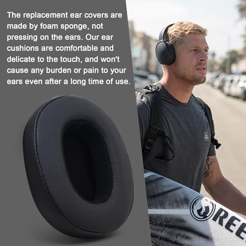 Replacement Ear Pads for Skullcandy Crusher Wireless/Evo/ANC Hesh 3/EVO/ANC, Headphones Earpad Cushions, Headset Ear Covers Also Fit Skullcandy Venue Wireless Headphones
