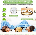 Flea Traps for Inside Your Home,New 2023 Flea Light Trap for Indoor with Light Refills and Sticky Pads,Indoor Electronic Flea Killer for House,Family and Pet Friendly Sticky Flea Trap(2 Pack)