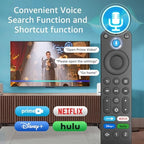 Replacement Voice-Remote-Control for Fire-TV-Stick/TV Cube and Compatible with Insignia/Toshiba/Pioneer Fires Smart TVs