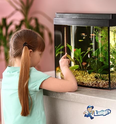 Luigi's Fish Tank Cleaner - Gravel Pump Vacuum for Aquarium - Hand Siphon Hose to Remove and Change Water or Sand in Minutes - Fish Aquarium Accessories, Supplies & Cleaning Tools