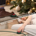Foot Pedal Switch, TESSAN Extension Cord with ON/Off Switch, 3 Outlet,10FT, Push Button Extension Cord 1250W, Suitable for Lamps Appliances and Lighting Accessories, Christmas Tree Floor Lamp