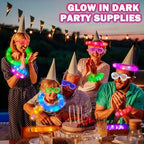 Glow Sticks & Glasses 12 PCS,Glow in the Dark Party Favor Supplies for Kids,Easter LED Light Up Bracelets Necklaces & Neon Glasses for Toddlers,Glow Accessories Decoration for Camping Wedding Birthday