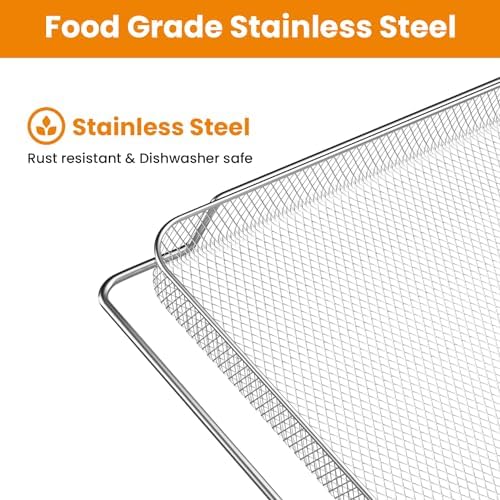 Air Fryer Basket for Breville Smart Oven Air Fryer Pro,Stainless Steel Mesh Baskets Air Fryer Accessories (1PCS Air Fryer Pro)