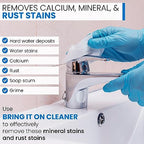 Bring It On Cleaner Hard Water Stain Remover - Soap Scum, Calcium, Lime Scale, Remover for Shower Door, Tile, Glass, Fiberglass, Bathroom, Sink, Stone, Door 32 Ounce