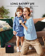 Karaoke Machine for Kids/Adults, FULLIFE 2024 Upgraded Portable Bluetooth PA Speaker System with 2 Wireless Microphones, Colorful LED Light That Changes, Sing Karaoke Set for Home Parties, Indoors