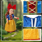 18 inch Doll Clothes Accessories - 6Pcs Different Princess Costume Dress