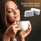 Replacement Charcoal Water Filters -Removes Chlorine, odors, and others impurities from Water -Better Tasting Coffee-for Cuisinart Coffee Machines- Set of 24 pack