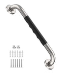 24 Inch Shower Grab Bar w/Anti Slip Rubber Grip, Munzong Stainless Steel Bathroom Grab Bar, Chrome Bathroom Balance Bar,Safety Handrail Support,Handicap Injury Elderly Senior Assist Bath Handle