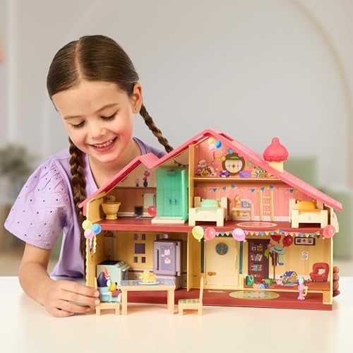 Bluey Celebration Home, Help Celebrate Birthday, with 11 Play Pieces of Removable Furniture and Accessories, Plus 1 Exclusive 2.5 Inch Figure