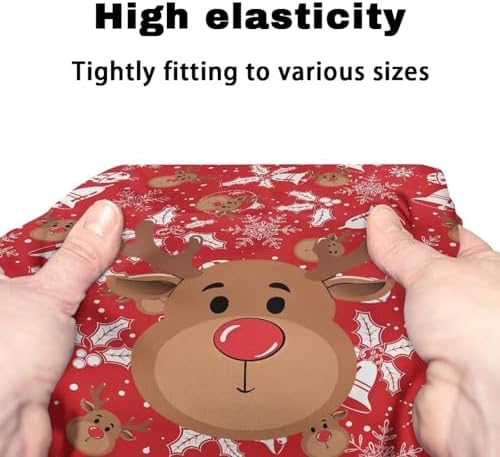 LedBack Christmas Decor Walker Accessories Rollator Walker Seat and Backrest Covers Soft Dust Cover for Seniors in Assisted Living Christmas Elk 2 Piece Walker Seat Cover Set