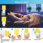 Flying Insect Trap Plug-in, 2023 Upgrade Bug Catcher Mosquito Fruit Fly Trap Gnat Killer Indoor, Safe Non-Toxic UV Bug Night Light Fly Trap with Sticky Pad for Flies, Gnats, Moths (4 Pack, White)