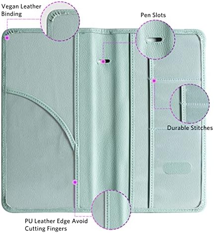 CoBak Car Registration and Insurance Holder - Vehicle Glove Box Car Organizer,Auto Truck Comparment Accessories Case with Magnetic Closure for Essential Document,Driver License,Cards