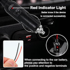 CB Power Cord 3 Pin Plug Cable 2-Wire 15A Fused Replacement with 12V Car Cigarette Lighter Plug for Cobra Uniden Midland Mobile CB Ham Radio (3PIN 2PACK)