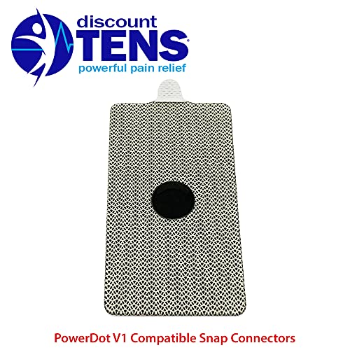 PowerDot 1.0 Compatible Electrodes with Snap Connector. 12 Premium PowerDot 1.0 Compatible Replacement Pads (Version 1 - Snap Connector)