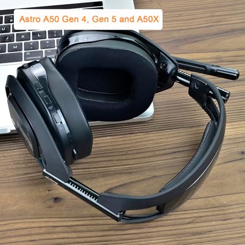 A50 Gen 4 Mod Kit - defean Replacement Earpads and Headband Compatible with Astro A50 Gen 4 Headset,Ear Cushions, Upgrade High-Density Noise Cancelling Foam, Added Thickness