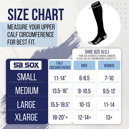 SB SOX Compression Socks (20-30mmHg) for Men & Women – Best Compression Socks for All Day Wear, Better Blood Flow, Swelling! (Small, Black/Purple)
