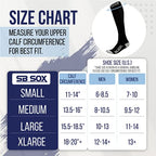SB SOX Compression Socks (20-30mmHg) for Men & Women – Best Compression Socks for All Day Wear, Better Blood Flow, Swelling! (Small, Black/Purple)