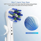 Replacement Toothbrush Heads for Oral B Braun, 16 Pack Professional Electric Toothbrush Heads, Precision Clean Brush Heads Refill Compatible with Oral-B 7000/Pro 1000/9600/ 5000/3000/8000 (16 Pack)