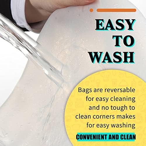 2PCS Extra Large Reusable Sous Vide Bags BPA Free Food Grade Silicone Bags for Sous Vide Cooking , Compatible with all immersion circulators, including Joule, Anova, Instant Pot Immersion Circulators and other Sous Vide Accessories(2 Pack Sous vide bags)