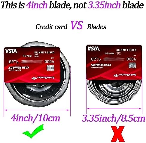 [New Model] Replacement 7 Fins Male Blade&24oz Blender Cup Compatible For Nutri Ninja Blender [4 Inch Male 7 Fins Blade]