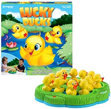 Pressman Lucky Ducks -- The Memory and Matching Game that Moves, 5"