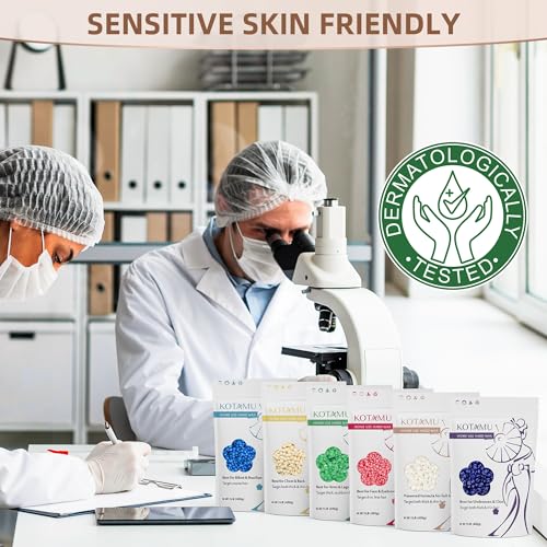 KOTAMU Wax Kit Pink Digital Hair Removal Waxing Kit for Women & Men Hot Wax Warmer Pot for Face, Eyebrow, Body, Brazilian, Bikini, Sensitive Skin Wax Machine with 25 Accessories for Home Salon
