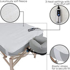 Earthlite Massage Table Warmer & Fleece Pad (2in1), ETL Certified, 3 Heat Settings, 13ft Cord/Heating Pad / 1 Year Replacement Guarantee
