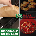 260pcs Air Fryer Liners disposable for Ninja Crispi, Parchment Paper Sheets Air Fryer Accessories for Ninja Glass Portable Cooking System