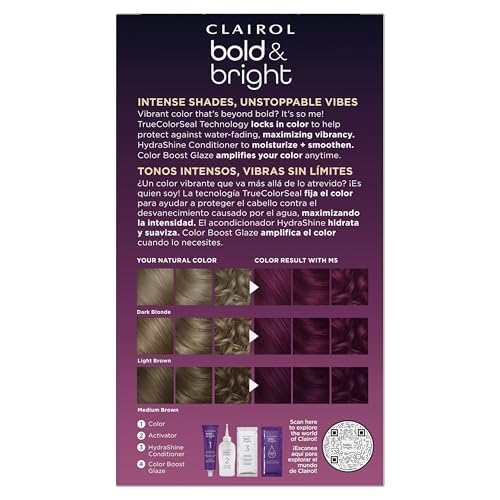 Clairol Bold & Bright Permanent Hair Dye, M5 Deepest Guava Hair Color, Pack of 1