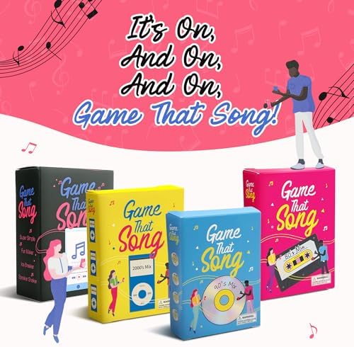 Game That Song - Fun Music Card Game for Adults and Teens - Compete to Play The Best Song- Makes A Great Gift for Music Lovers, Game Night, Galentines Gift, Karaoke or Singing