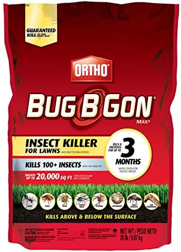 Ortho Bug B Gon Insect Killer for Lawns3. - Kills Ants, Fleas, Ticks, Chinch Bugs, Mole Crickets and Cutworms - Use on Lawns, Ornamentals and Home Perimeter, 20 LB