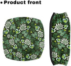 LedBack Saint Patrick's Day Walker Accessories Comfy Walker Seat and Backrest Covers Green Hearted Decorations Soft Dust Cover for Seniors in Assisted Living 2 Piece Walker Seat Cover Set